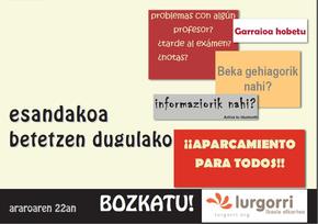 Esandakoa betetzen dugulako